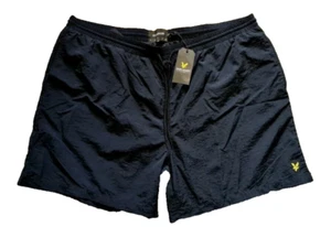 LYLE & SCOTT SWIM SHORTS BIG MENS DARK NAVY EMBROIDERED LOGO SIZE 5XL W49-52IN - Picture 1 of 2