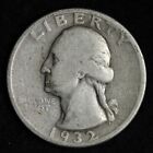 1932 Washington Silver Quarter - Circulated - First Year of the Series!