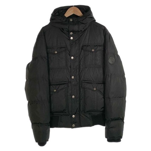 GUCCI Giacca Nylon con Cappuccio e Zip Nero Taglia 54 Autentica