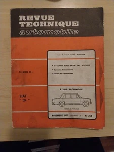 Revue Technique Fiat 124 1200 berline familiale RTA Fiat 124 1.2 - Imagen 1 de 11