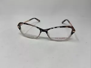 TED BAKER EYEWEAR TW004 ROSE GOLD GRAY 53-15-135 B:36 FLEX HINGE EYEGLASSES +F90 - Picture 1 of 6