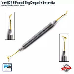 Instrumento compuesto dental profesional CIG-6 punta de titanio dorado herramientas de odontología - Imagen 1 de 7