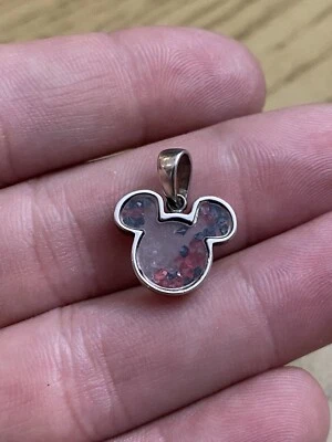 Disney Designer Signed 925 Sterling Silver Crystal Mickey Mouse Pendant - Image 1 of 2