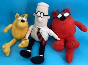 Dilbert, Catbert, Ratbert Plush Lot Commonwealth Toy & Novelty GOOD CONDITION - Picture 1 of 7