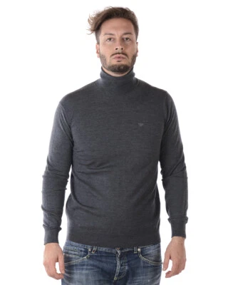 Emporio Armani Sweater Pullover Wool Man Grey 8N1MYZ1M4CZ 632 Sz.L MAKE OFFER - Image 1 of 4