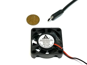 USB C 5v 4010 Gdstime Computer 40x40x10mm DC Cooling Fan usb type C C37 - Picture 1 of 2