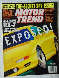 MOTOR TREND MAGAZINE April 1991 Tests Mercury Cougar V-8 - Picture 1 of 1