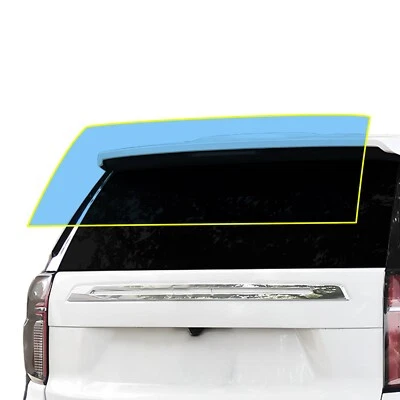 Película de sujetador transparente de protección para parabrisas trasero precortado para Chevrolet Suburban 21-24 Foto 1 de 4