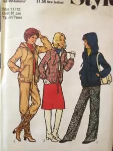 Style Sewing Pattern 2081 Teens Unlined Jacket Skirt Trousers Size 13/14 - Picture 1 of 2