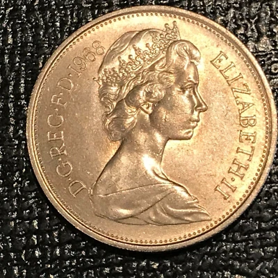 MONEDAS DE 10 PENIQUES DE GRAN Bretaña 1968 de alta calidad bu-oct323 Foto 1 de 2