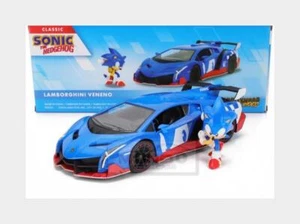 1:24 JADA Lamborghini Veneno #91 With The Hedgehog Sonic 2013 253255082-35433 MM - Picture 1 of 2