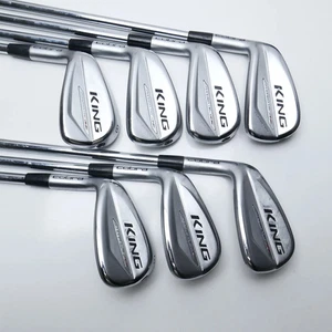 Used Cobra King Forged Tec One Length 2019 Iron Set / 5 - PW + GW / Regular / LH - Picture 1 of 11
