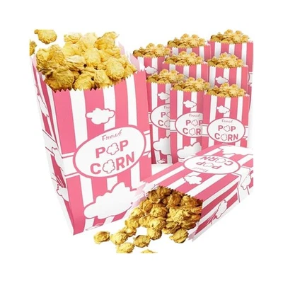 Pink Paper Popcorn Bags, 1oz, 100,Pack, Customizable for Your Event! - Image 1 of 4
