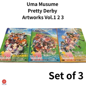 Uma Musume Pretty Derby Artworks Japanese Set of Vol.1-3 1 2 3 Art Book ＋ Code - Foto 1 di 4