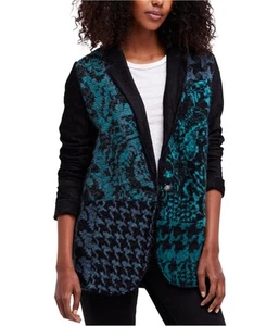 Free People Womens Better together Blazer Jacket, Black, Large - Picture 1 of 1