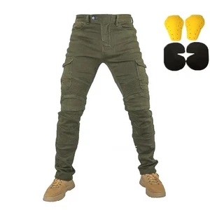 Jeans Moto Pantaloni Jeans Piuma Versione Standard Pantaloni Auto Corsa - Foto 1 di 30