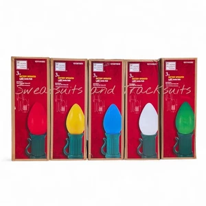 Bombilla LED Jumbo de 3 pies que funciona con pilas decoración de patio de vacaciones utilería *Múltiples colores* - Imagen 1 de 10