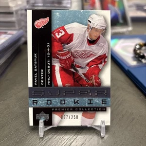 2001-02 UD Premier Collection Pavel Datsyuk Super Rookie RC 067/250 - Foto 1 di 2