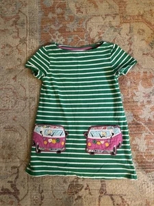 Mini Biden Striped Tunic Top, Cat In Hippie Bus, EUC Size 6-7y - Picture 1 of 3