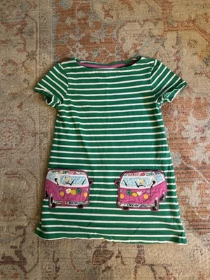 Mini Biden Striped Tunic Top, Cat In Hippie Bus, EUC Size 6-7y - Image 1 of 3