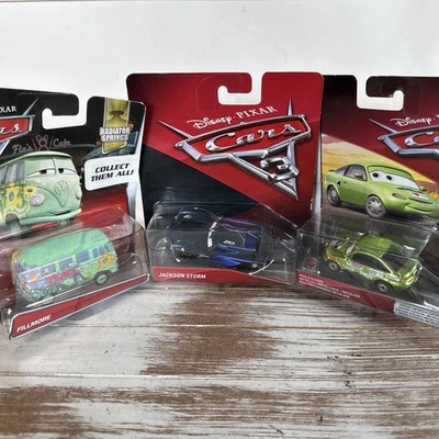 Disney Pixar Cars Jackson Storm Fillmore Nick Stickers 2015-18 Mattel Lot Of 3 - Image 1 of 4