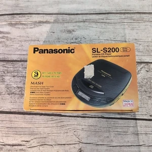Panasonic SL-S200 Portable CD Player Black Vintage Made in Japan - Bild 1 von 13
