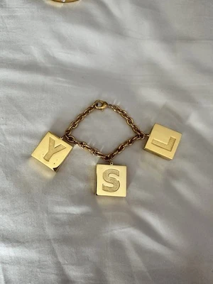 1990s YSL Yves Saint Laurent Make Up Compact Charm Bracelet RARE - Image 1 of 4