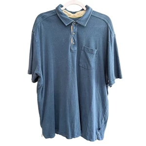 Camisa Polo Tommy Bahama Azul Para Hombre Grande L Manga Corta Informal Calce Relajado - Imagen 1 de 6