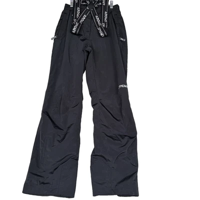 Pantalones Spyder Thinsulate para nieve/esquí negros para mujer talla 8 tirantes extraíbles Foto 1 de 4