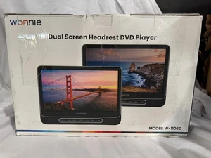 WONNIE 12" Dual Car DVD Players Portable DVD Players for Car Headrest - Picture 1 of 5