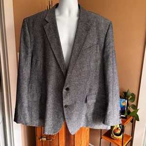 Stafford Classic Fit Linen Blend Blazer Men’s 52R Sport Coat Wedding Career - Picture 1 of 13