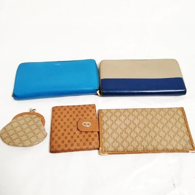 SIN TARIFA Cartera Celine Cartera Larga Monedero 5 Set Cuero Marrón 1462763 Foto 1 de 4
