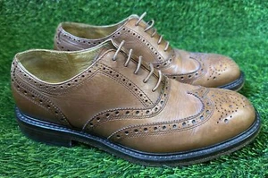 Men’s Polo Ralph Lauren Wingtip Oxford’s Leather Tan Size 9D - Picture 1 of 10