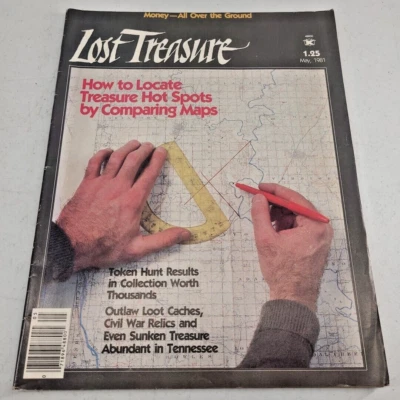 Lost Treasure Magazine May 1981 Metal Detecting Locate Hot Spots Outlaw Loot Foto 1 de 4