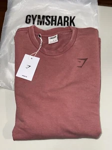 Gymshark Men's Power Wash Crew Rose Brown Size Large - Picture 1 of 3
