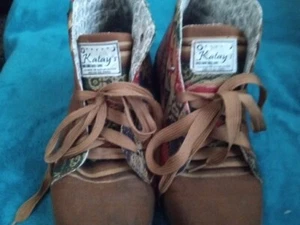 One Of A Kind Canvas Boots Made In Peru Men's 9 Hiking Walking Or Everyday Use - Picture 1 of 13