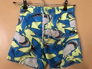 Osh kosh Boys Size 4 Swim Shorts Multicolor Elastic Drawstring Swimming Trunks - Picture 1 of 11