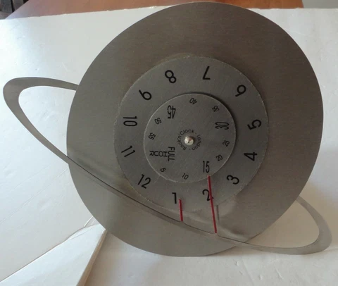 Modern Rock 'N' Clock Covent Garden London Nenad Stainless Steel Ring Wall Clock Cover