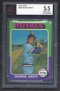1975 Topps George Brett Vintage Baseball Rookie Card RC #228 Royals BVG 5.5 EX+
