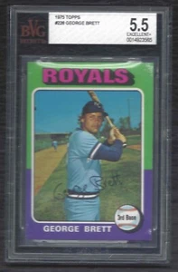 1975 Topps George Brett Vintage Baseball Rookie Card RC #228 Royals BVG 5.5 EX+ - Picture 1 of 2