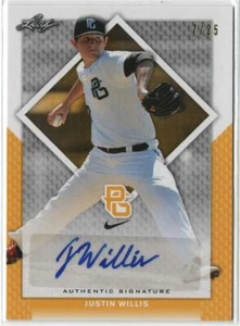 Justin Willis RC #7/25 Auto 2016 Leaf Perfect Game NrMint/Mint - Aliz - Imagen 1 de 2