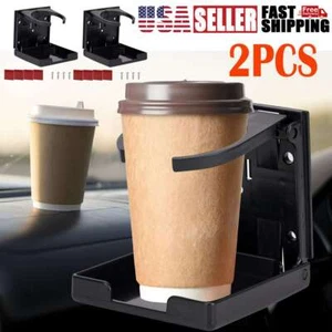 2pcs Universal Adjustable Car Van Folding Cup Holder Drink Holders Vehicle Boat - Picture 1 of 11