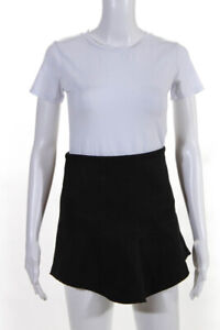 IRO Womens Timothy Mini Twill Flare Skirt Black Size EU 34