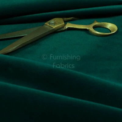 New Furnishing Smooth Quality Velvet Upholstery Fabric In Dark Teal Colour - Image 1 of 4