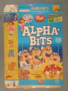 2001 MT Cereal Box POST Alpha-Bits ARTHUR [Y156a7] - Imagen 1 de 2