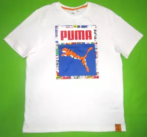 Puma X mattierte Flocken Langarmshirt weiß Größe Large 537282 02 - Bild 1 von 12