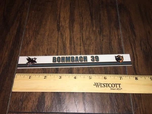 2012-13 Andy Bohmbach #39 Worcester Sharks Locker Room Nameplate AHL - Picture 1 of 2