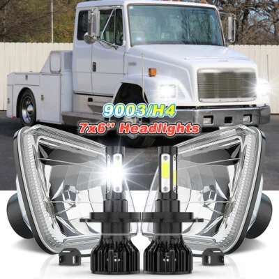 Светодиодные фары DOT 7X6 дюймов 5x7 для Freightliner FL50 FL60 FL70 FL80 MT35 MT45 MT55 - Изображение 1 из 4