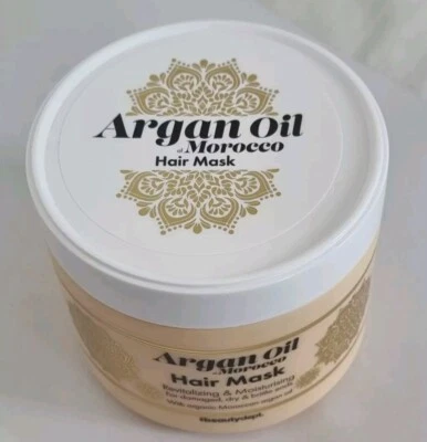 500 ml Feuchtigkeit Bio Creme Argan Arganöl Morocco Haarmaske the beauty dept.
