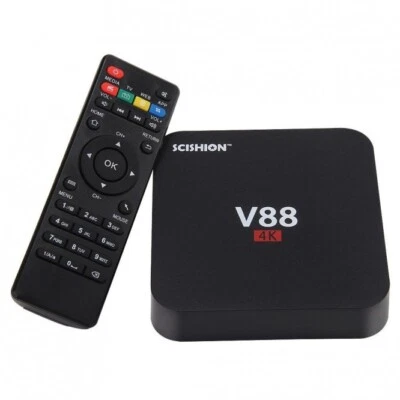 Android TV Set-top Box Android V88  + 4K Quad Core 1080P 16GB - Immagine 1 di 2